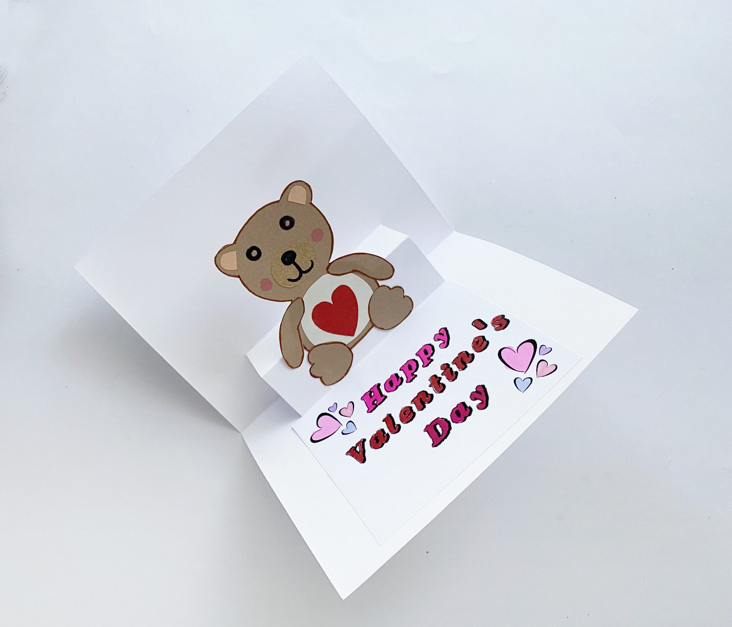 Bear Pop Up Card for Valentine