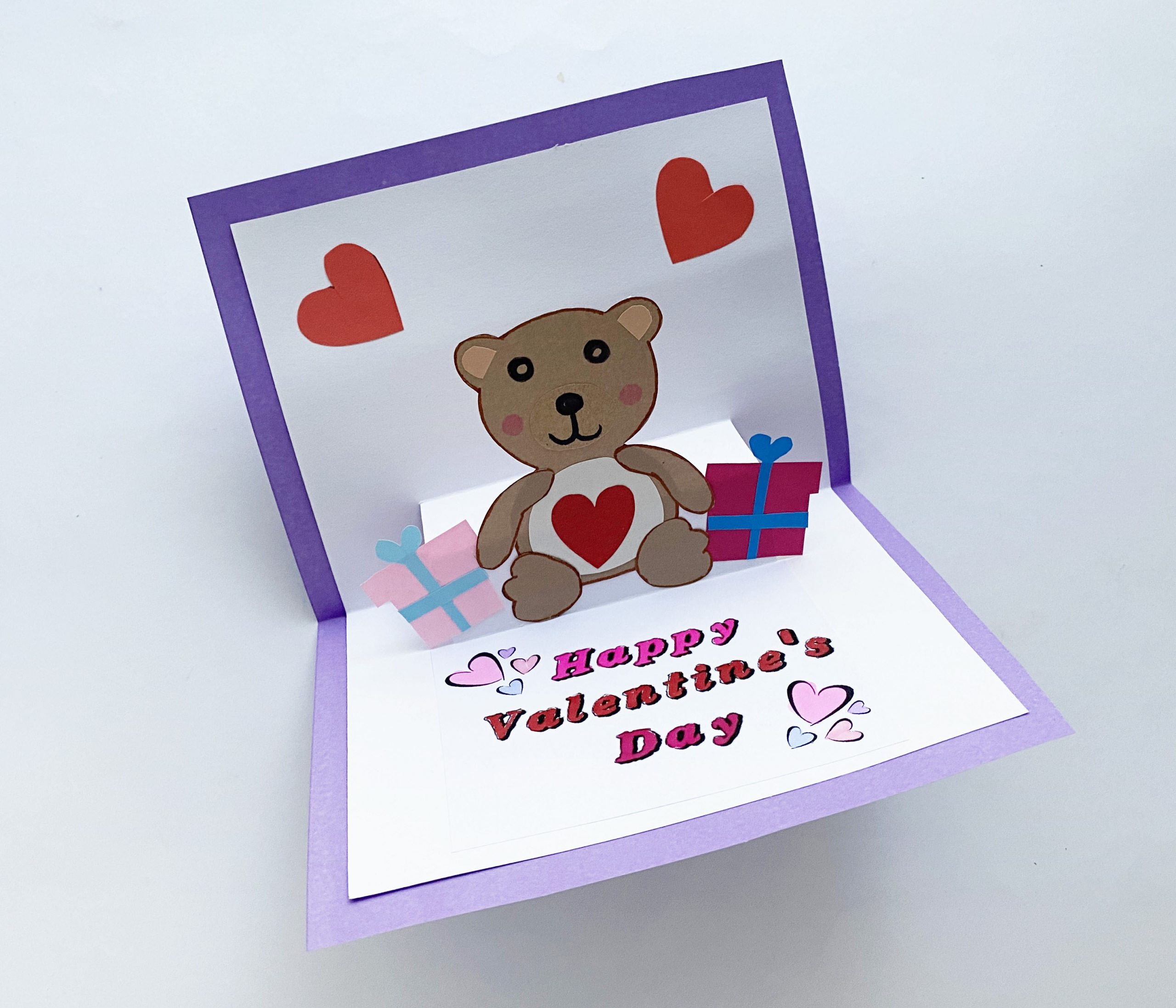 Bear Pop Up Card for Valentine