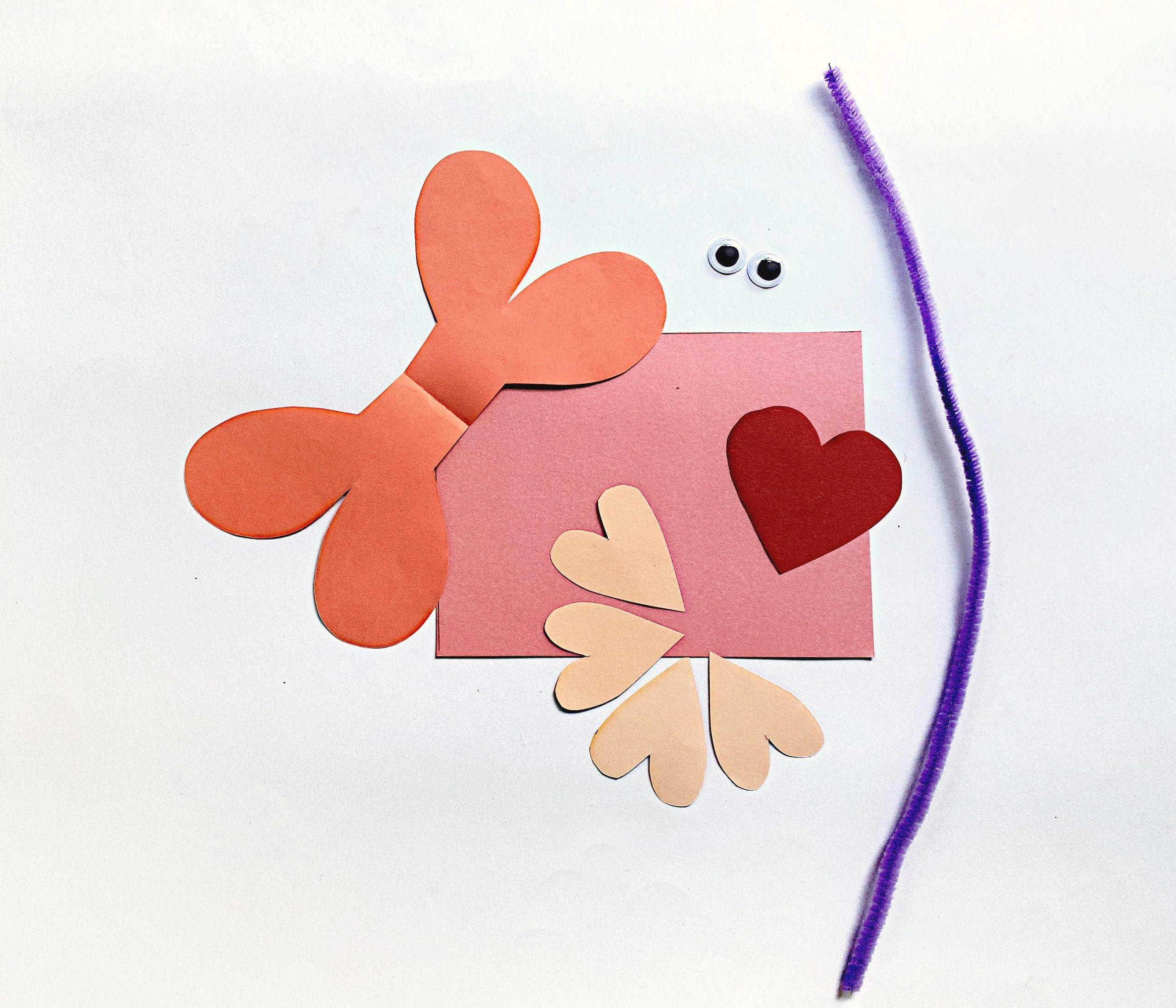 toilet paper roll love bug craft supplies