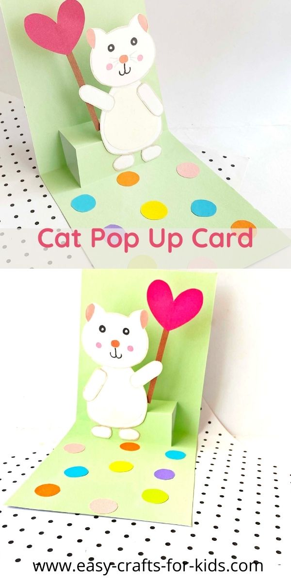 Cat Pop Up Card Craft for Kids 