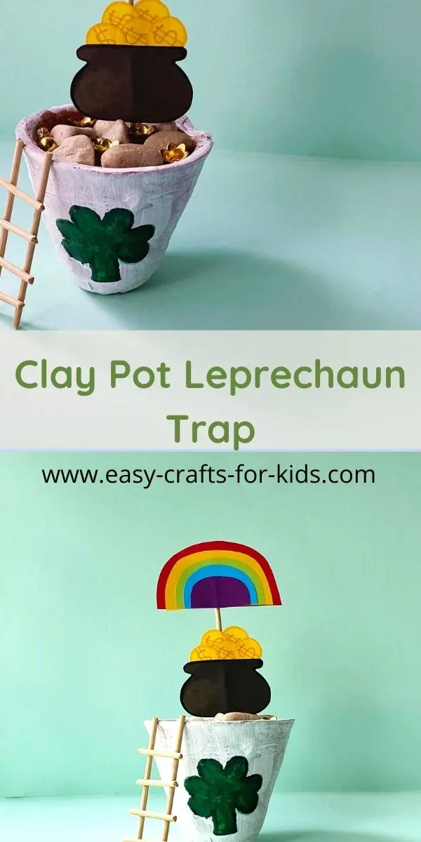 Clay Pot Leprechaun Trap for Kids