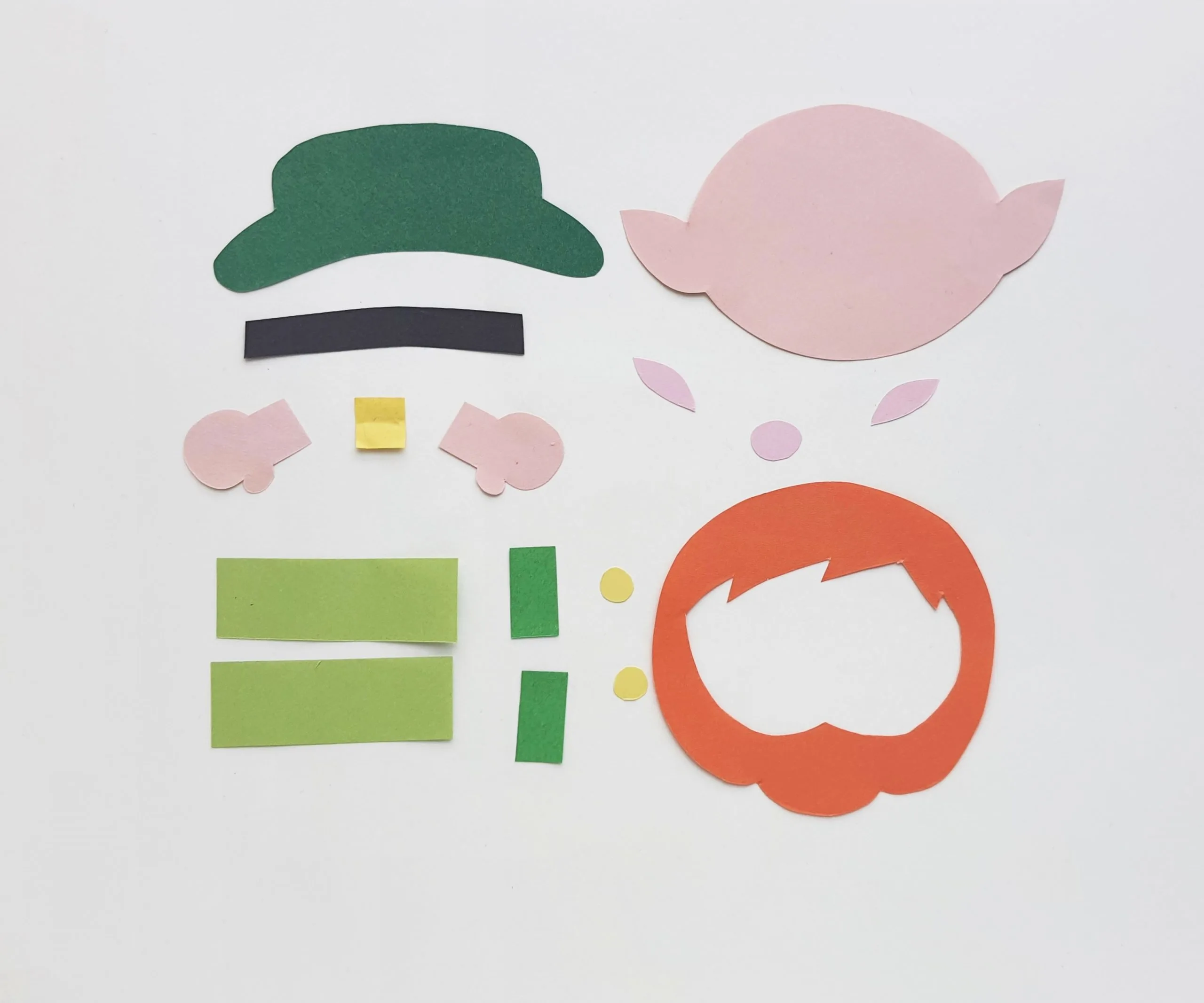 leprechaun puppet craft supplies