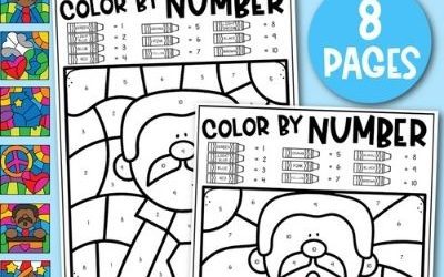 Martin Luther King Jr Day Color By Number