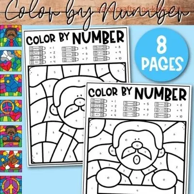 Martin Luther King Jr Day Color By Number