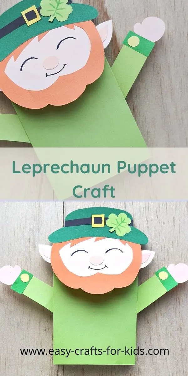 Paper Bag Leprechaun Puppet