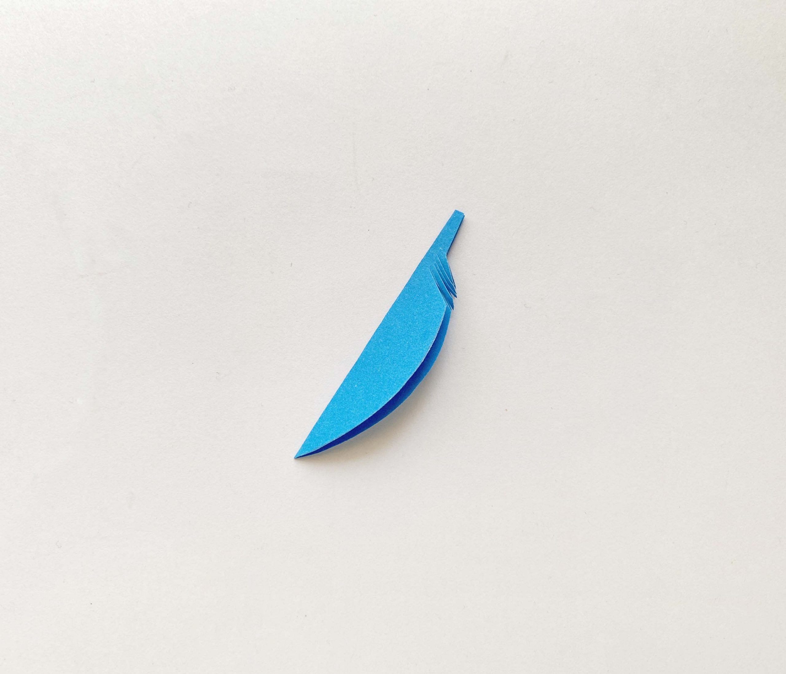 diy paper feather