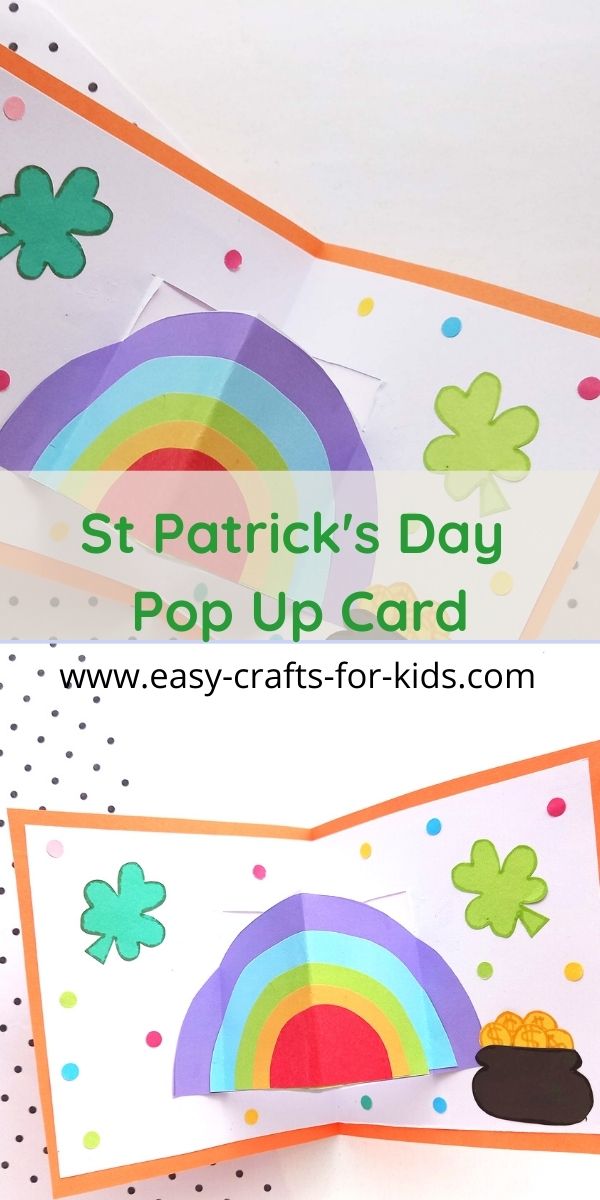 Rainbow Pop Up Card for St Patrick's Day
