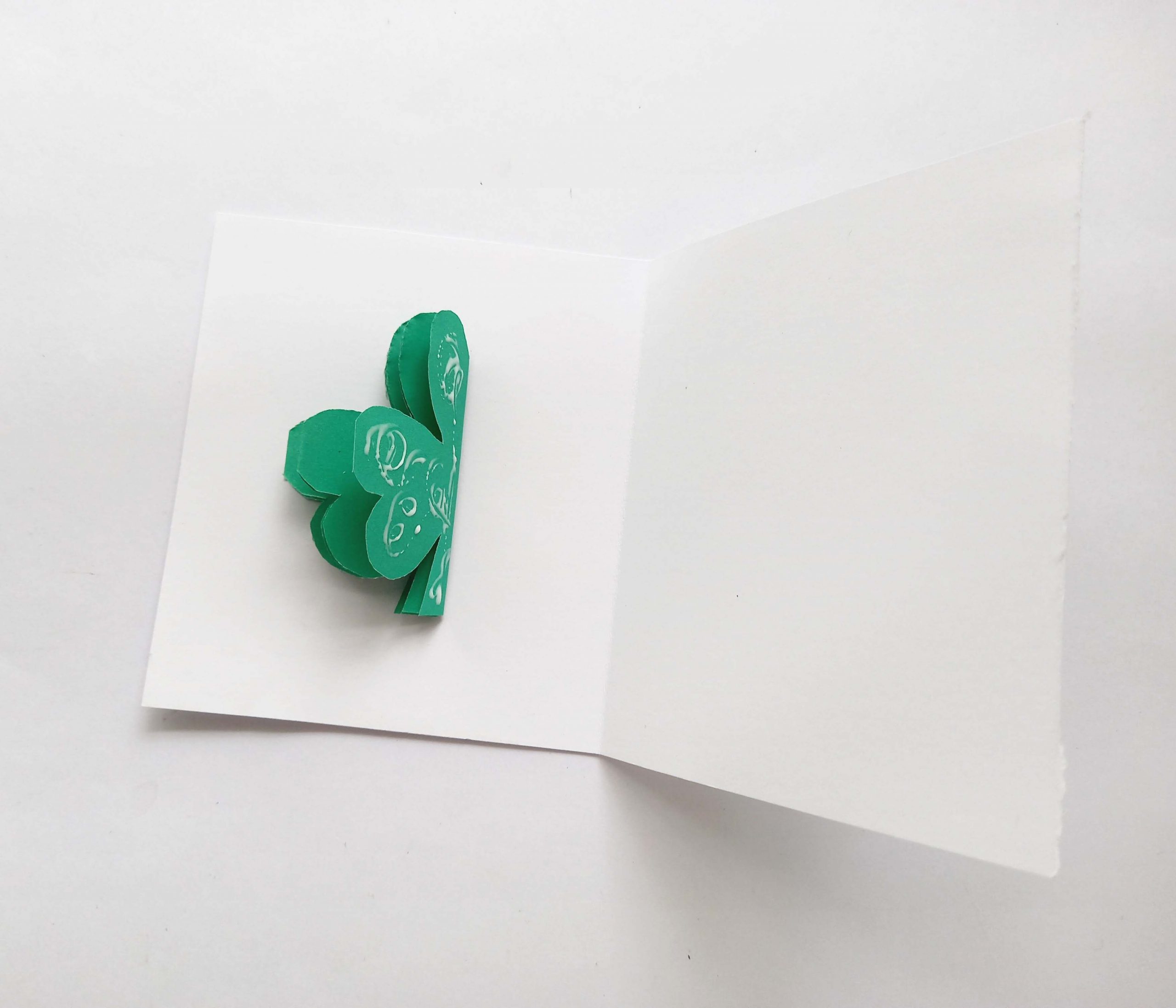 easy shamrock card craft