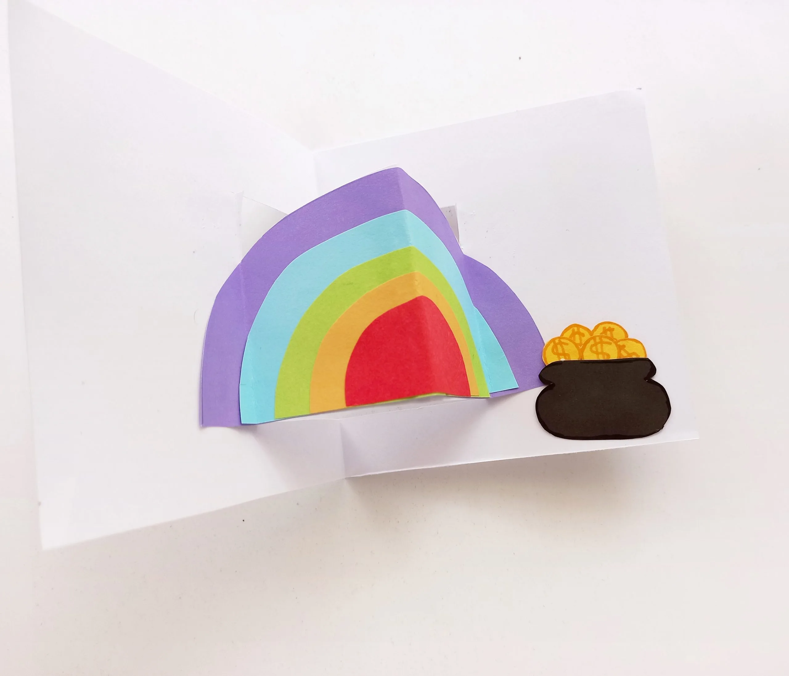 easy saint patrick day pop up card
