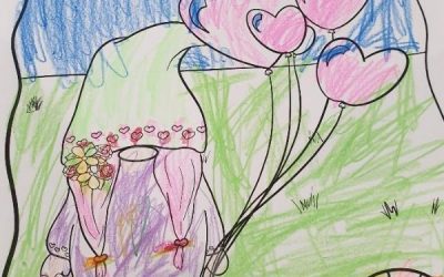 free gnome coloring pages for Valentine Day