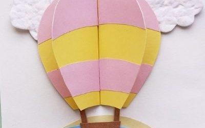 paper hot air balloon craft