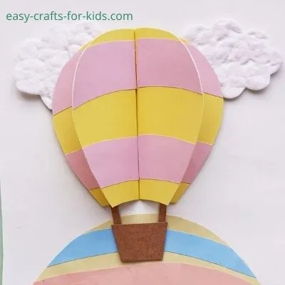 paper hot air balloon craft