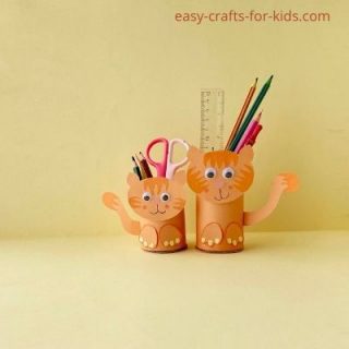 cat pen stand craft