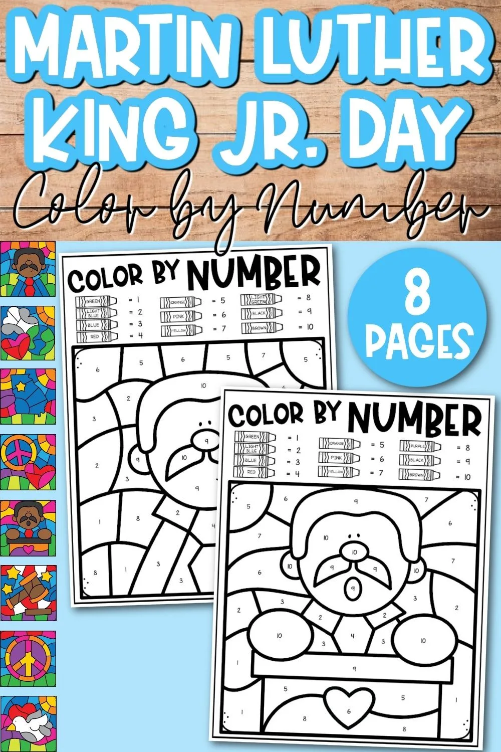 martin luther king jr day coloring pages