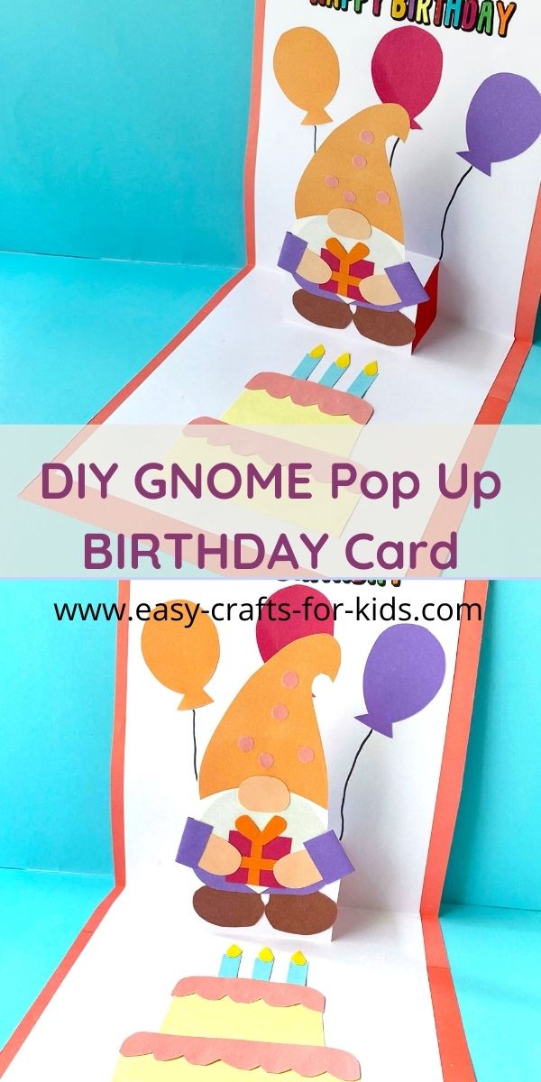 DIY Gnome Pop Up Birthday Card