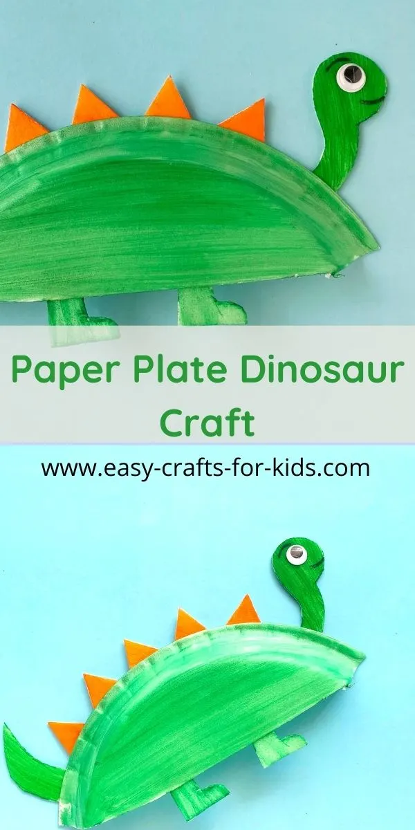 Easy Paper Plate Dinosaur Craft