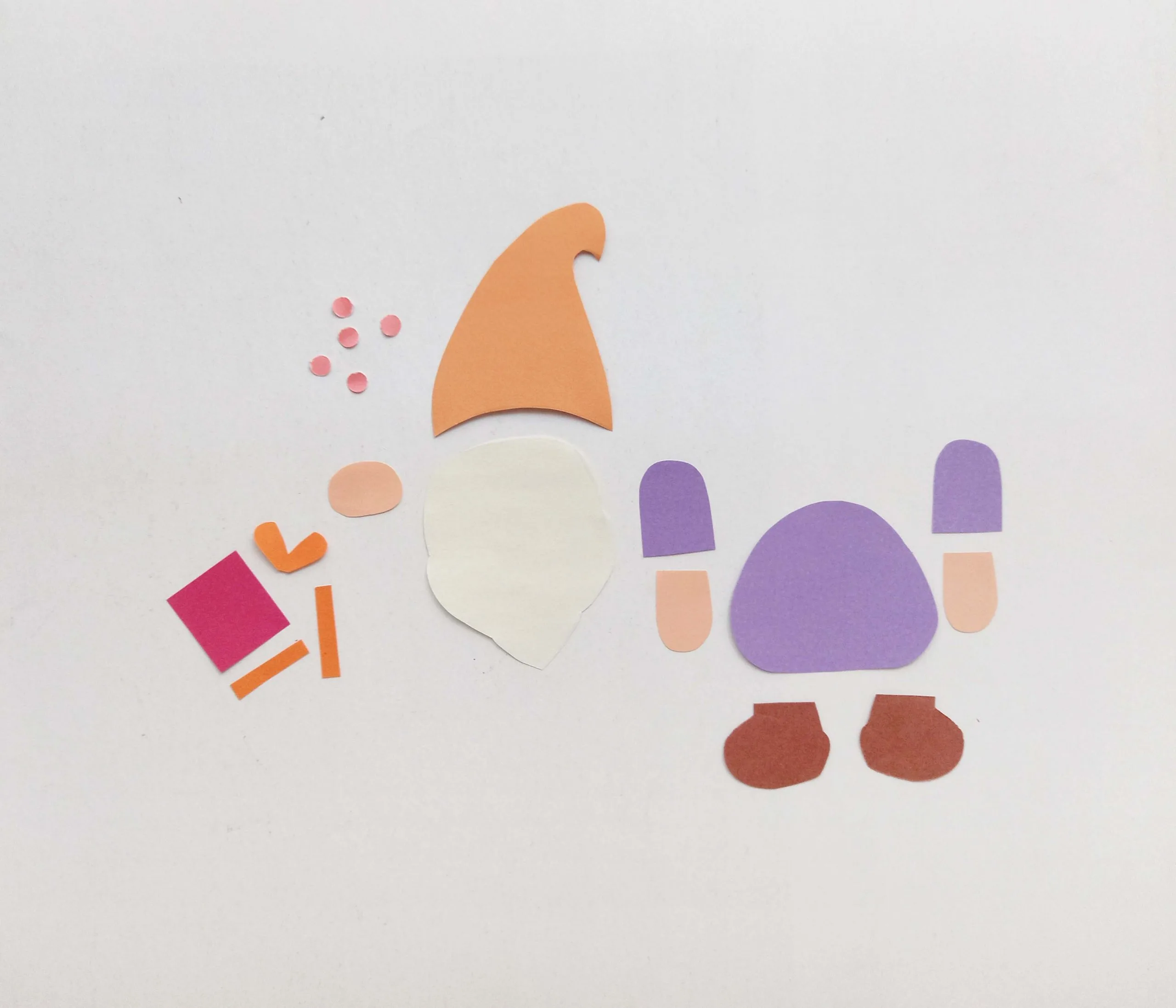 gnome pop up card craft supplies