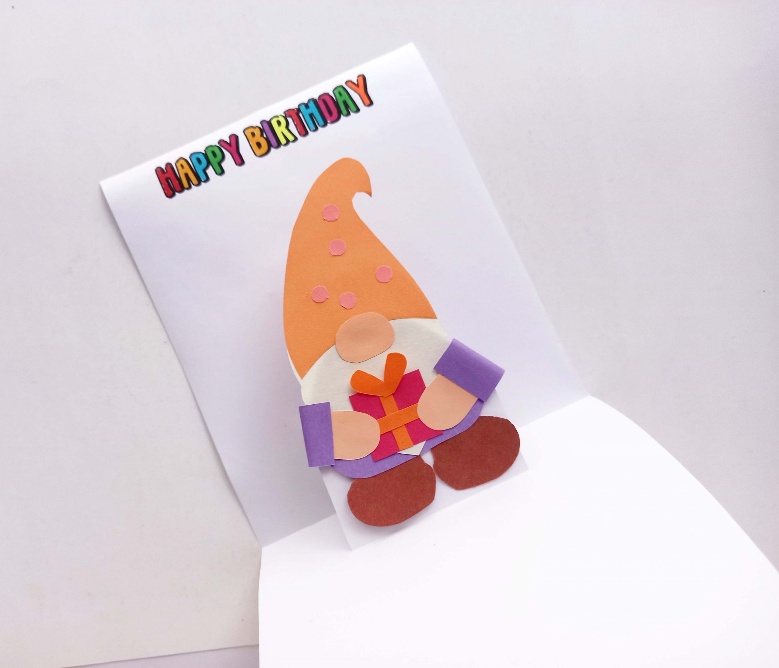 gnome pop up card instructions