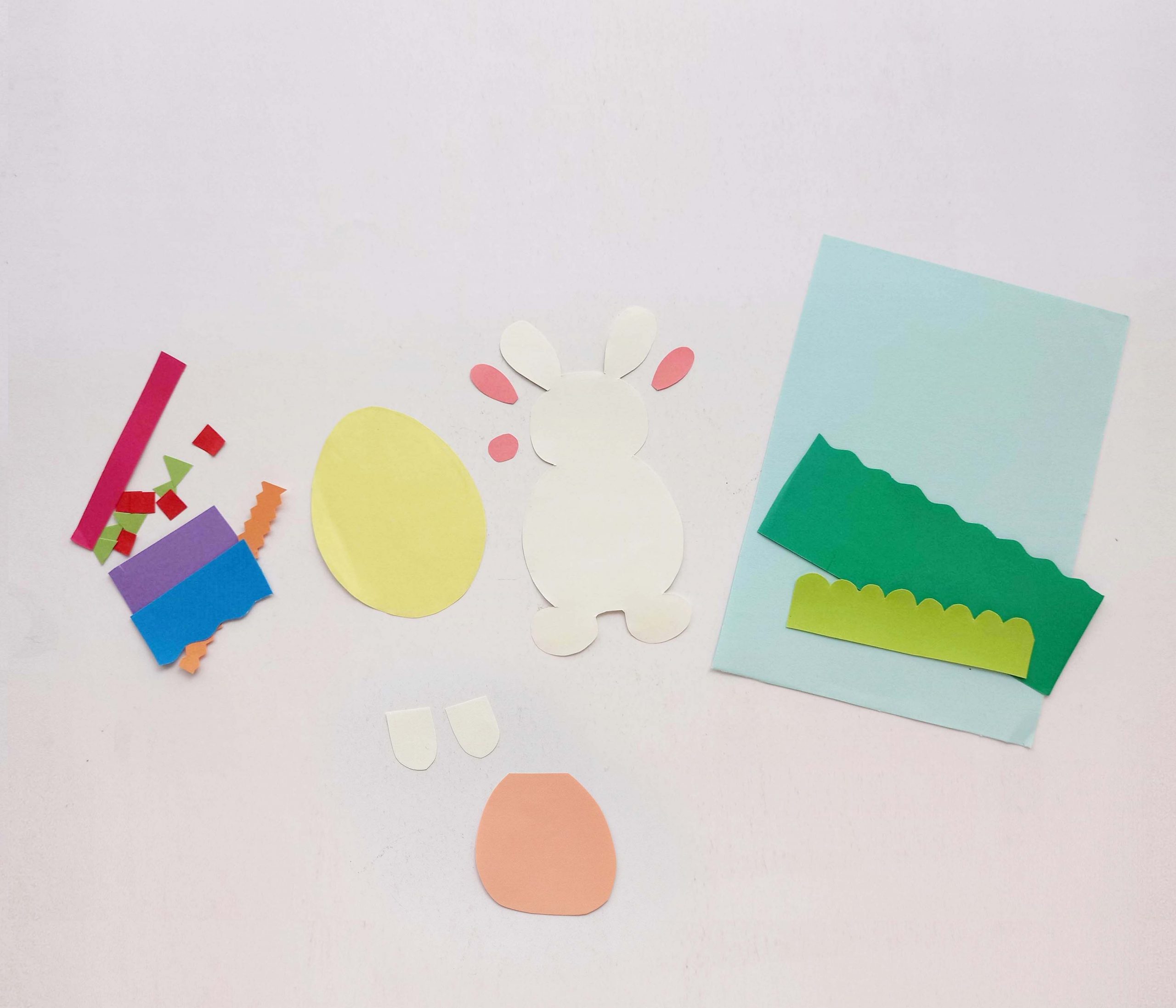 bunny pop up card supplies