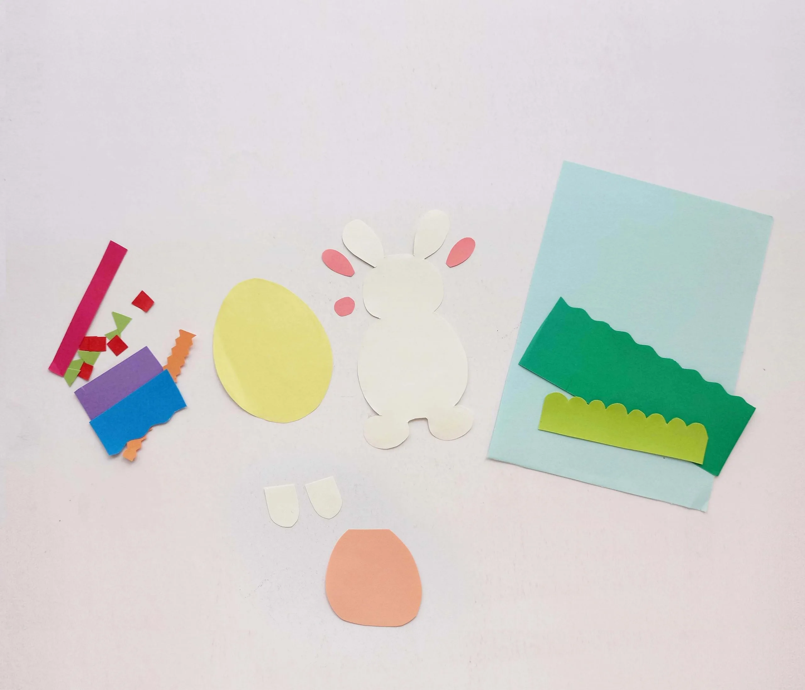 bunny pop up card supplies