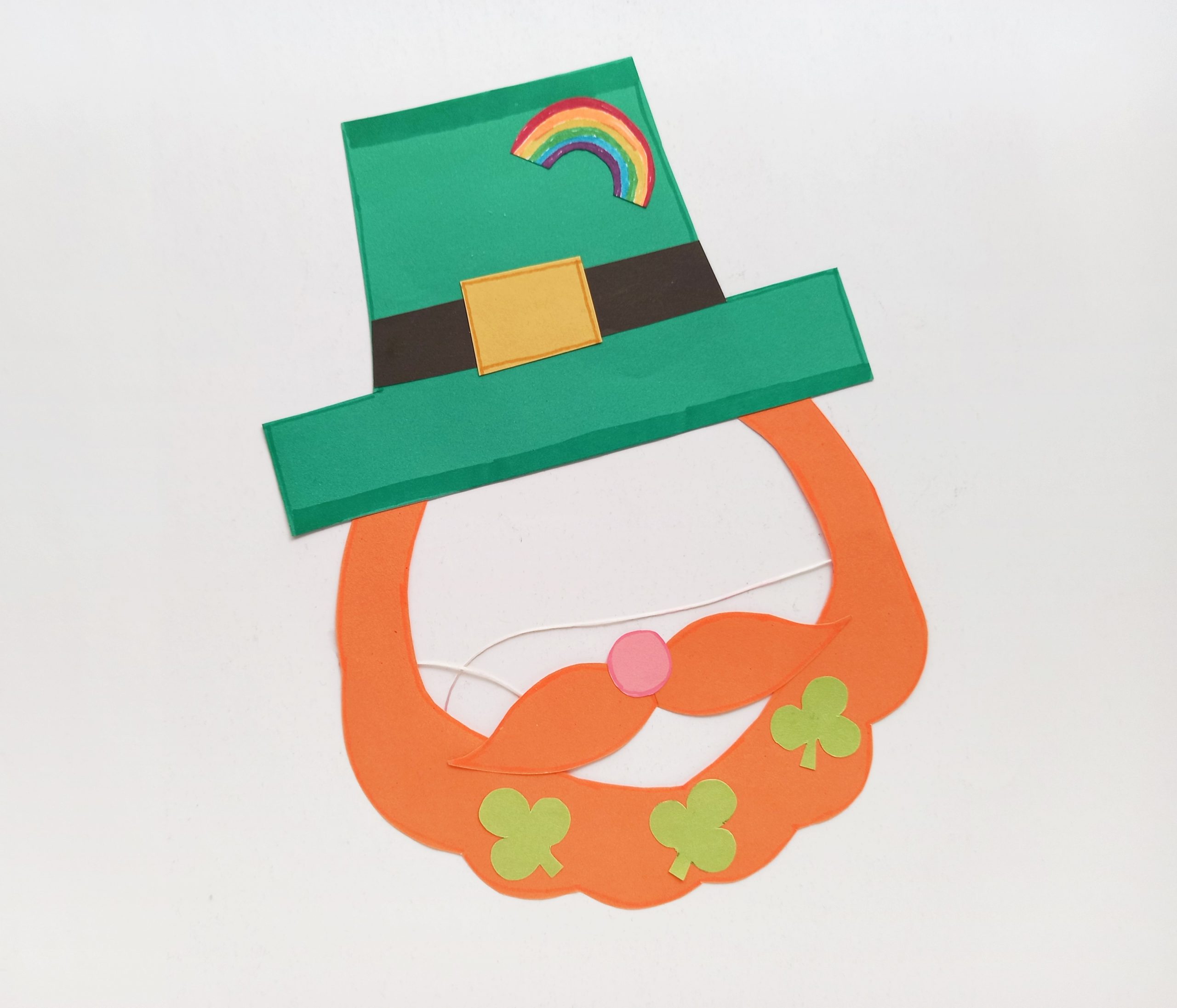 leprechaun mask craft instructions
