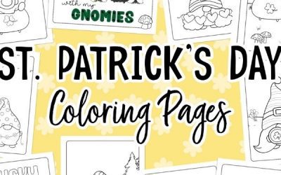free gnome coloring pages for st patricks day