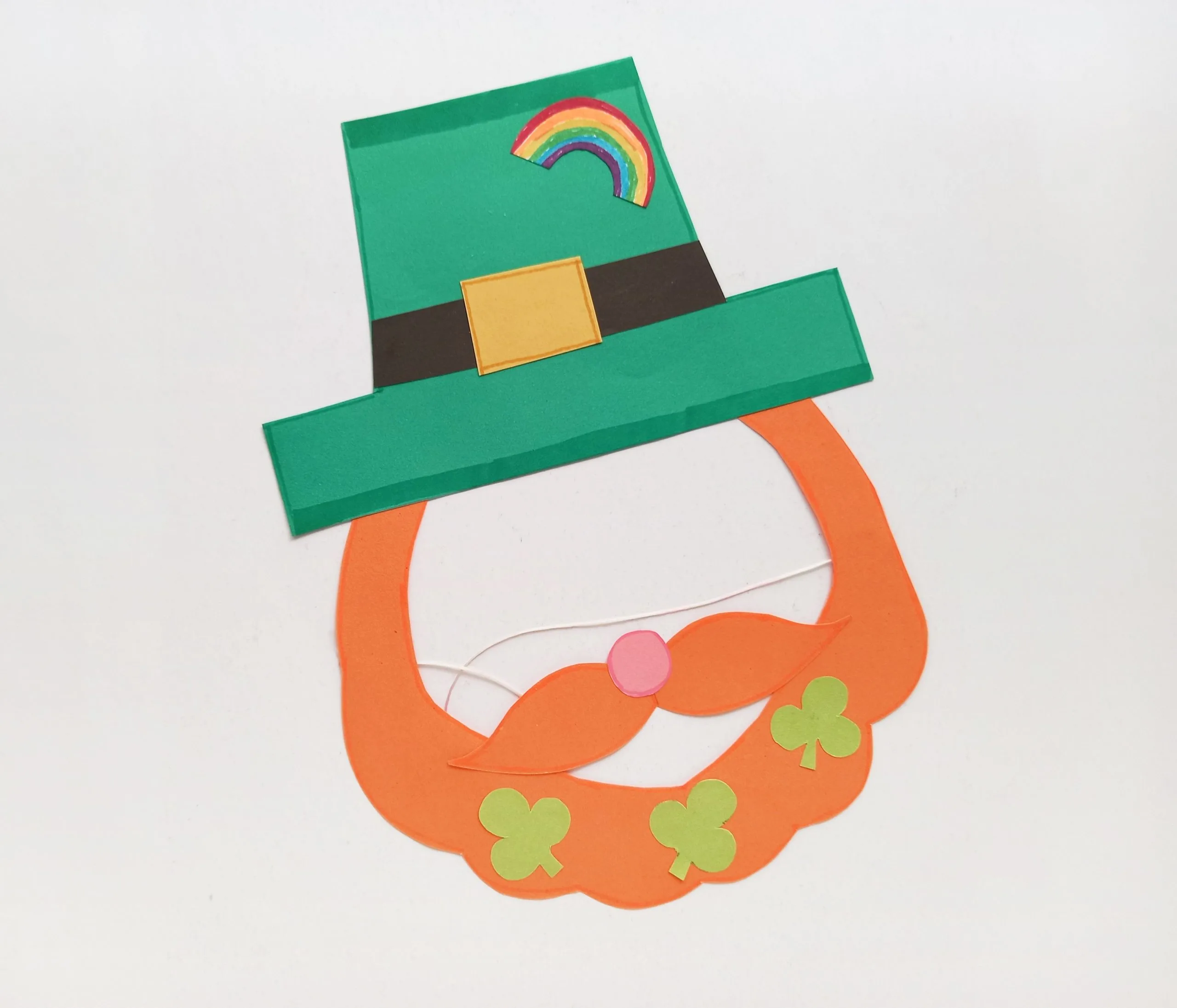 leprechaun mask craft instructions