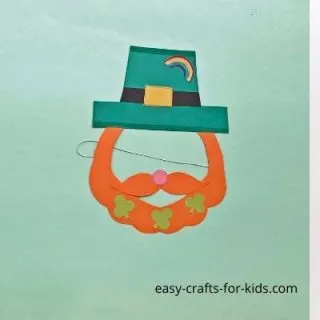 diy leprechaun mask for st patricks day
