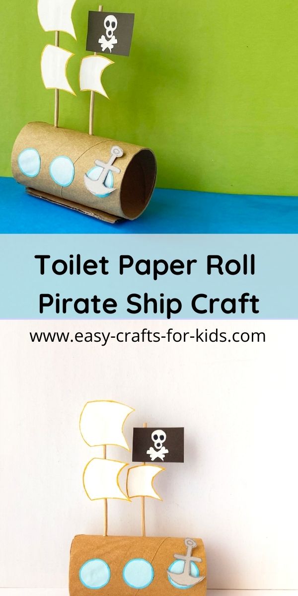 How to Make a Pirate Ship from a Toilet Paper Roll