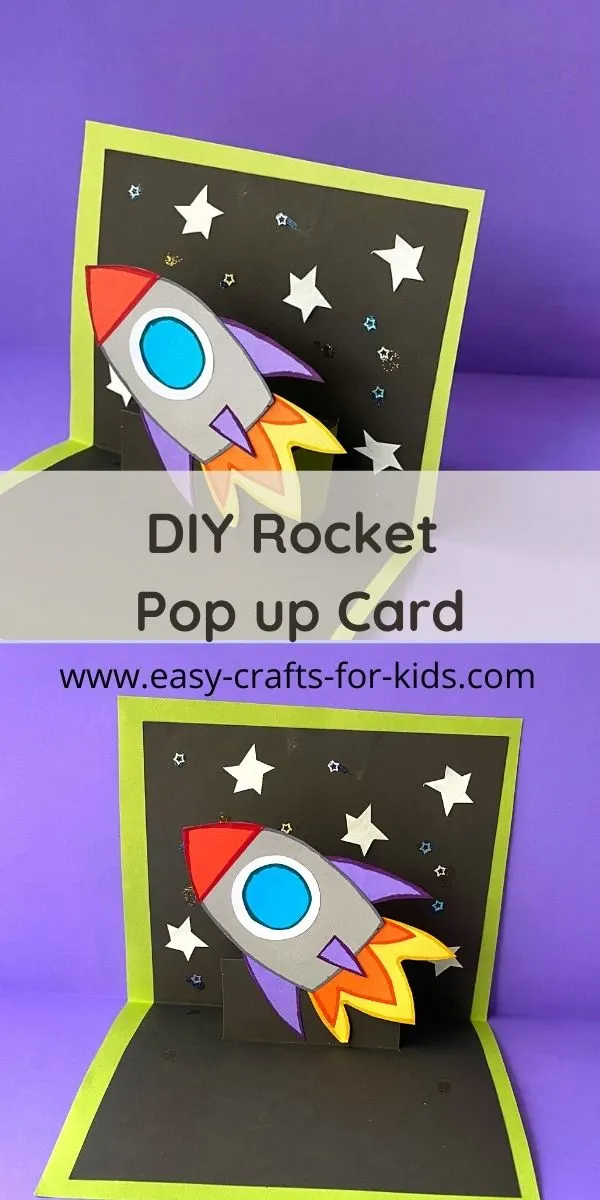 Rocket Pop up Card for Kids