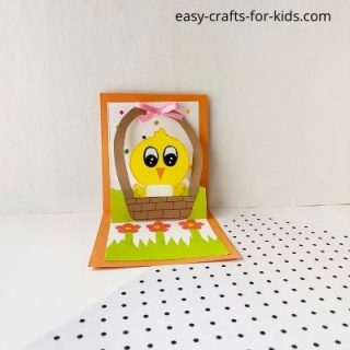 chicken pop up card craft
