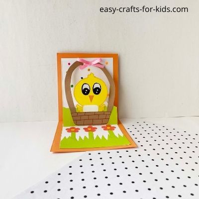 How to Make a Chick Pop up Card for Easter