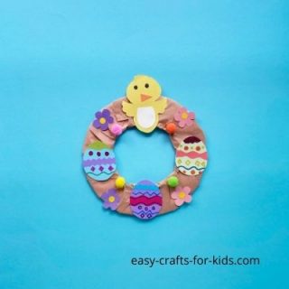 easter chick wreath