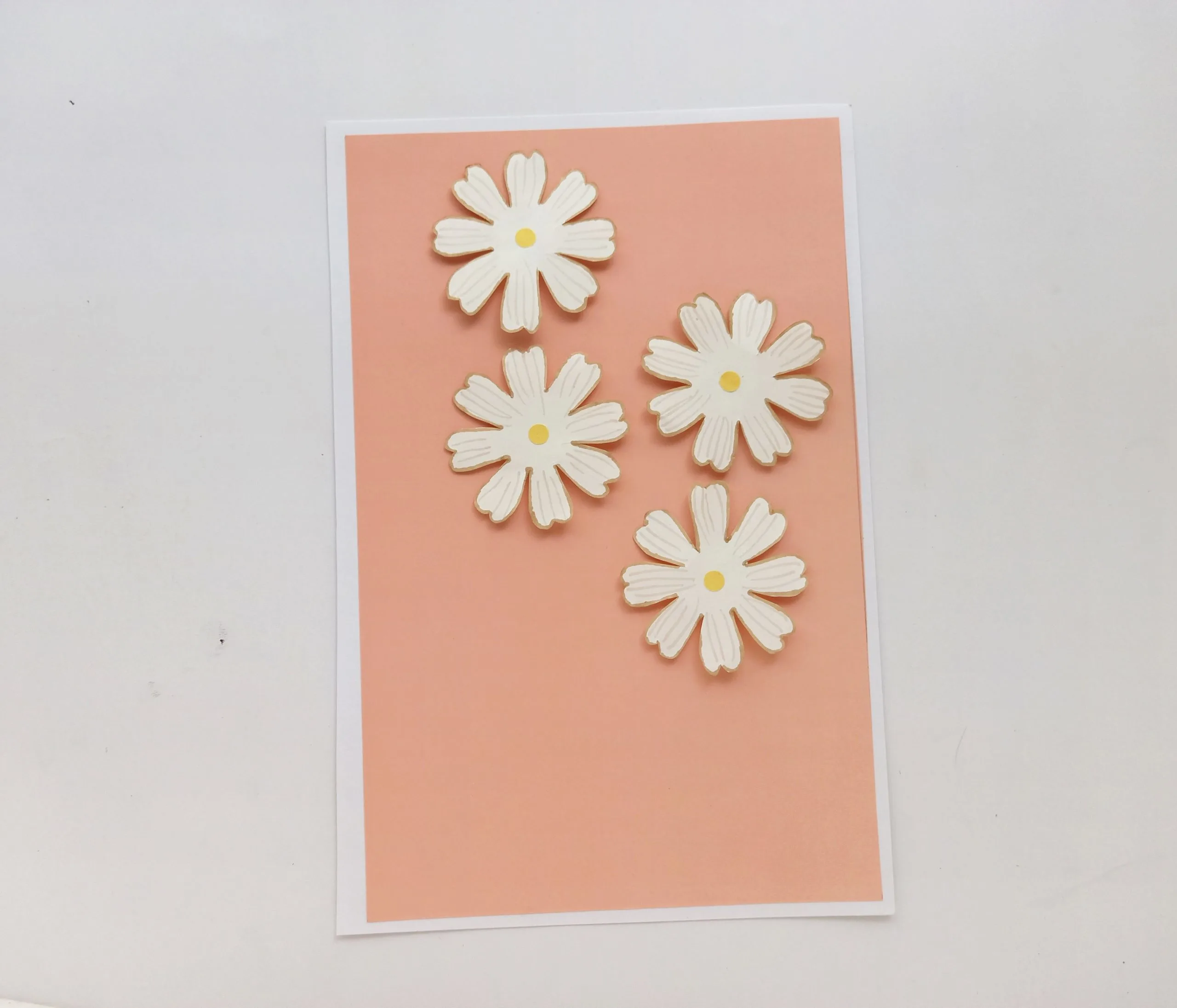 how to make a daisy flower card