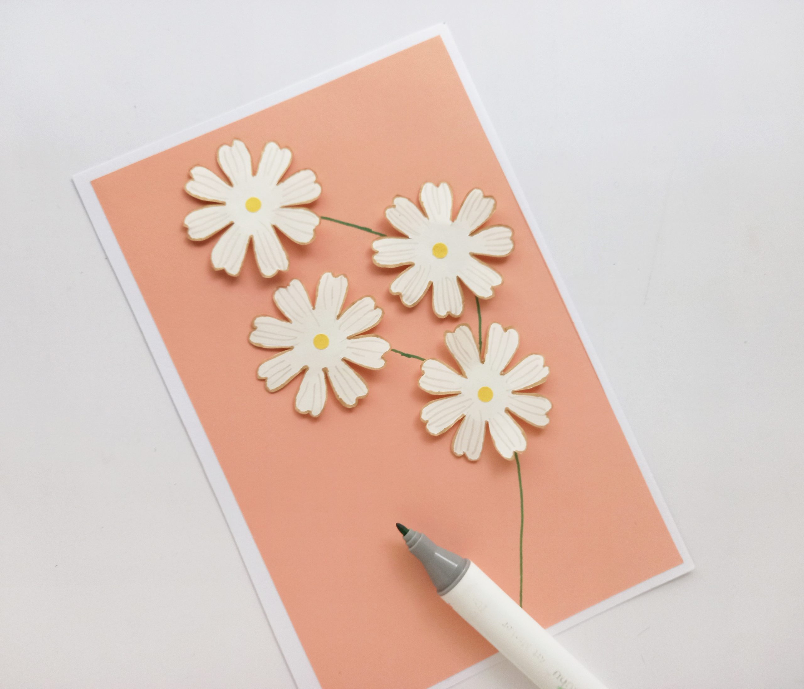 daisy card step by step process