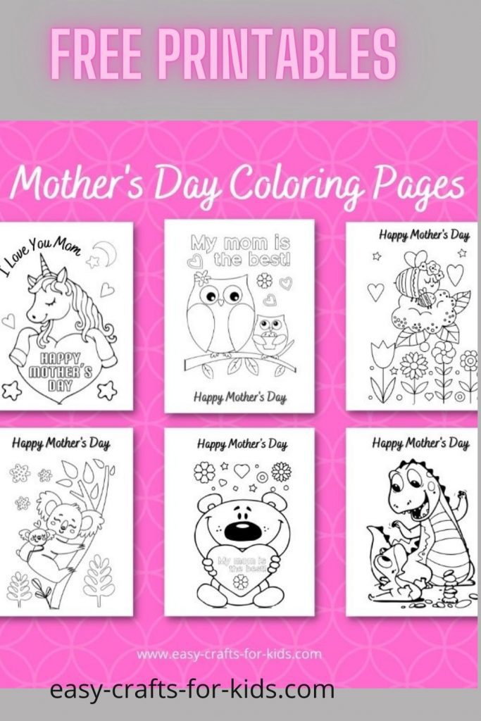 cute printable mothers day coloring pages free