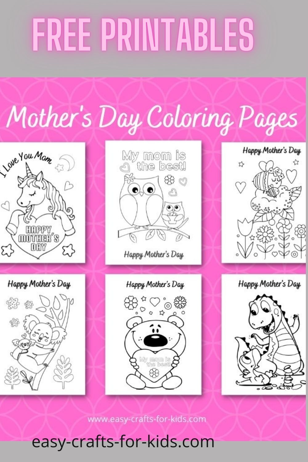 Mother's Day Coloring Pages Free