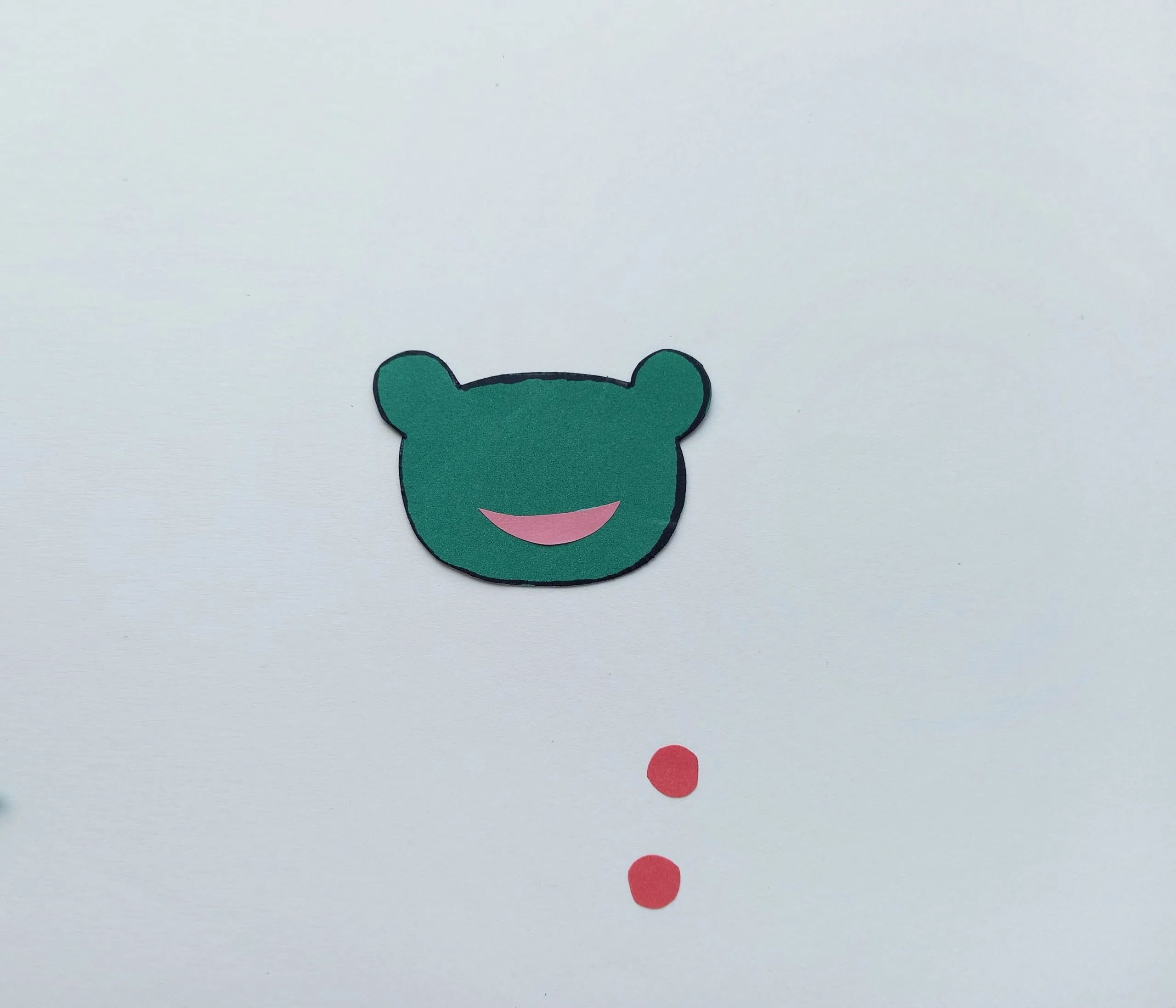 toilet paper roll frog craft process