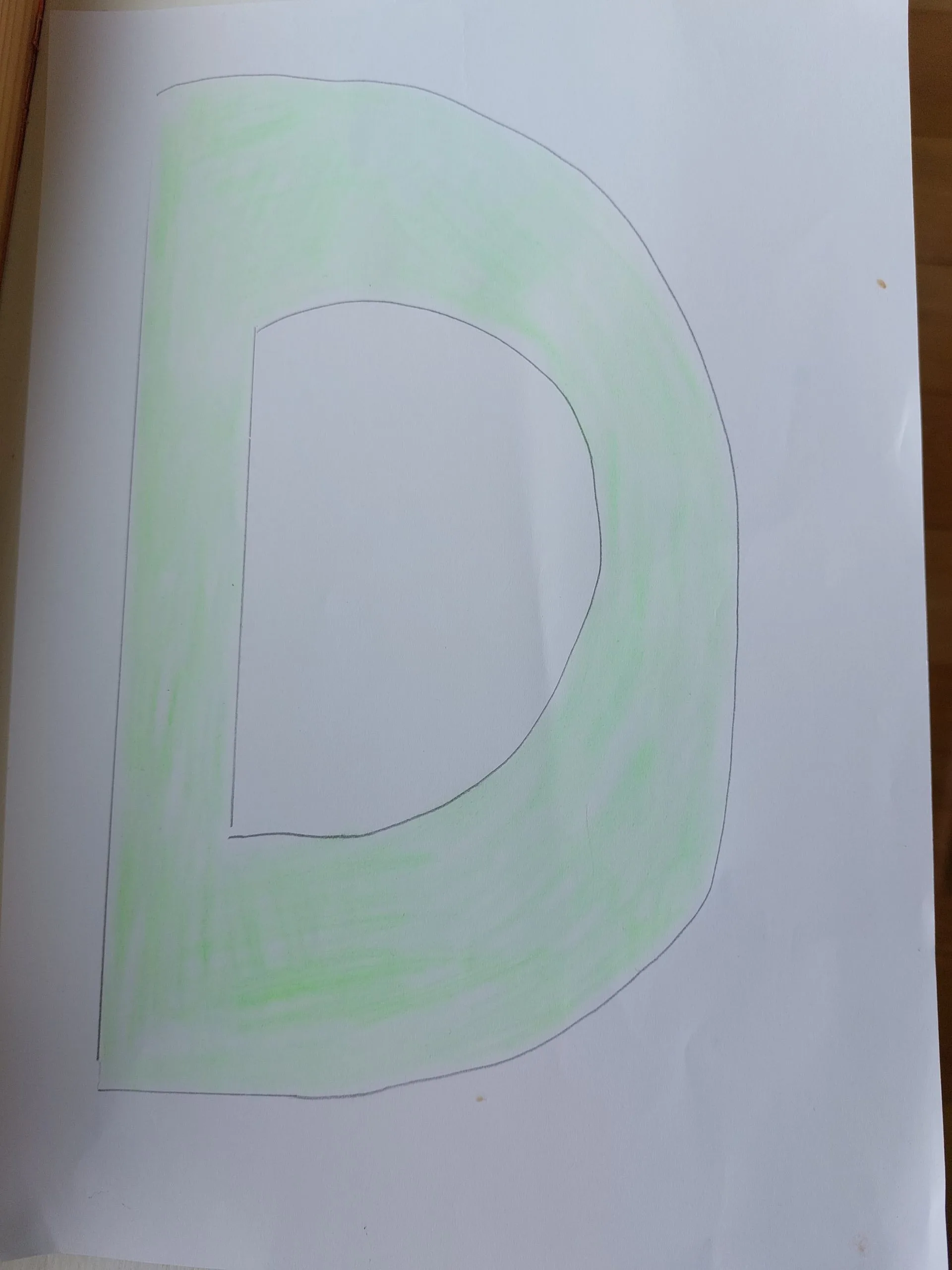 d letter craft for kids