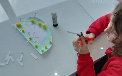 paper daisy craft for preschool