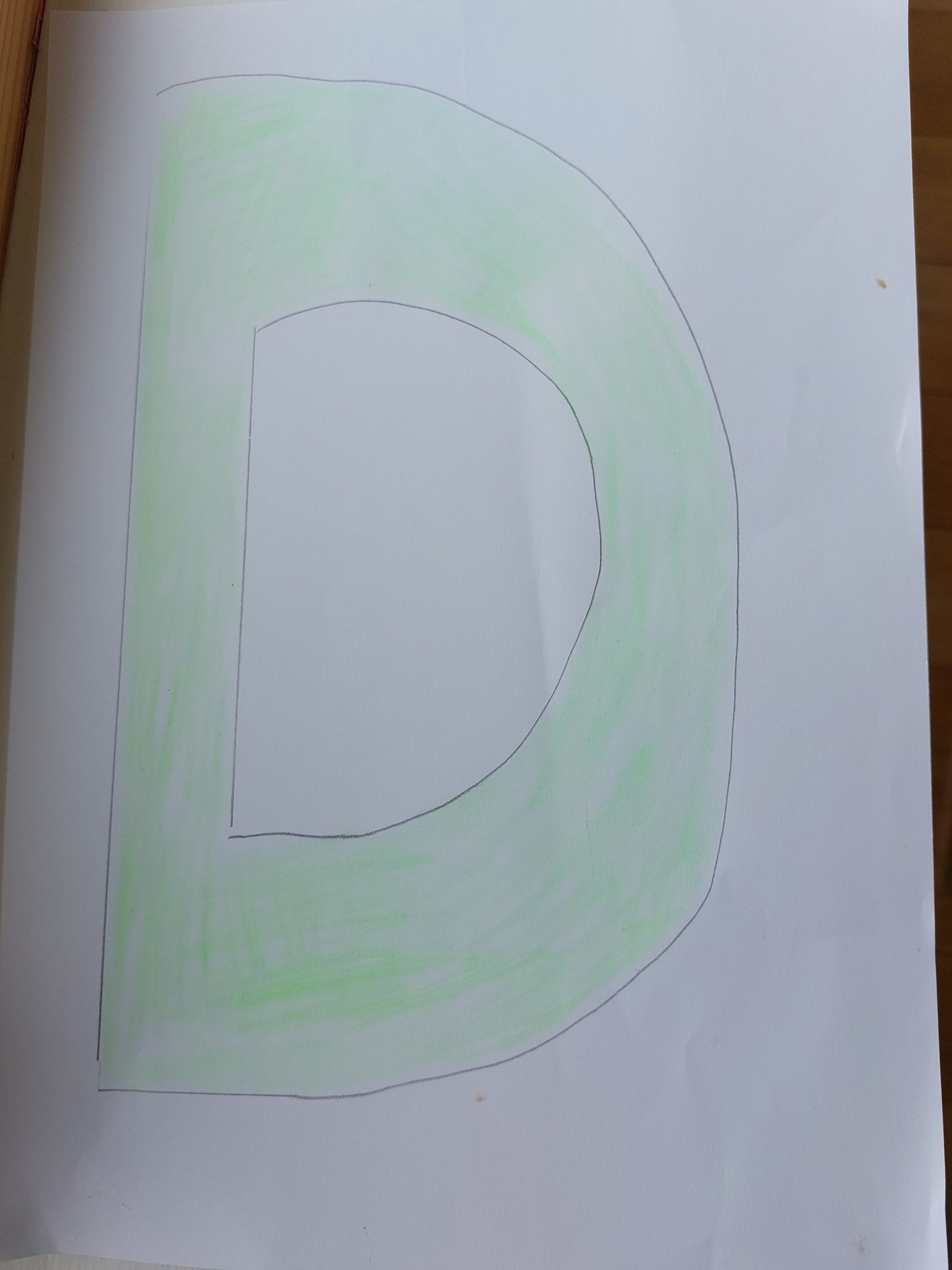 d letter craft for kids