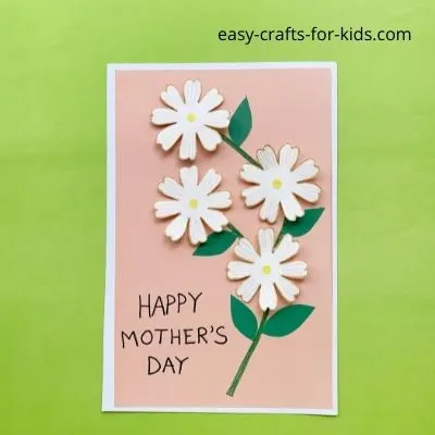 daisy flower card craft