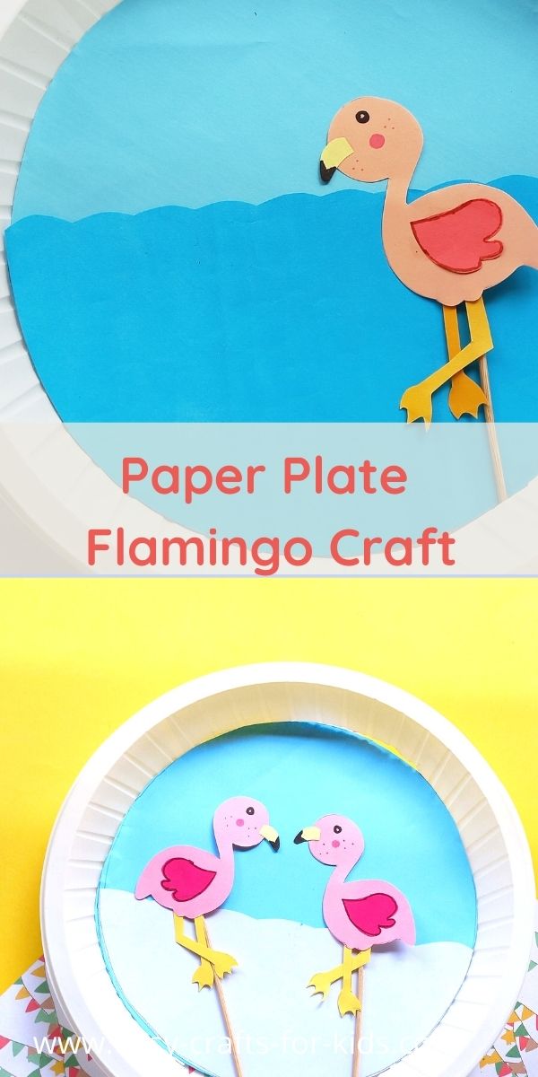 Paper Plate Flamingo Craft for Kids