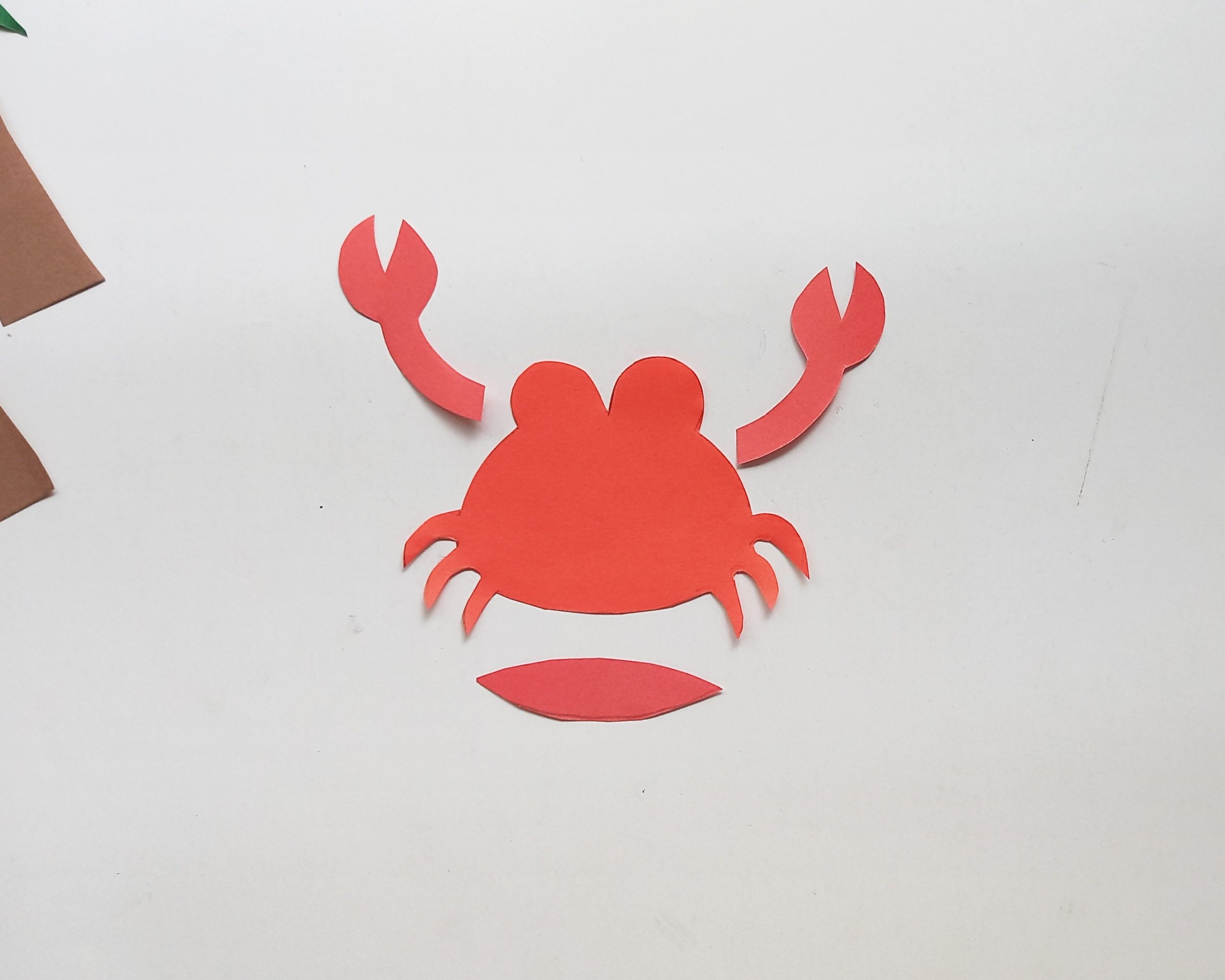 paper crab craft supplies