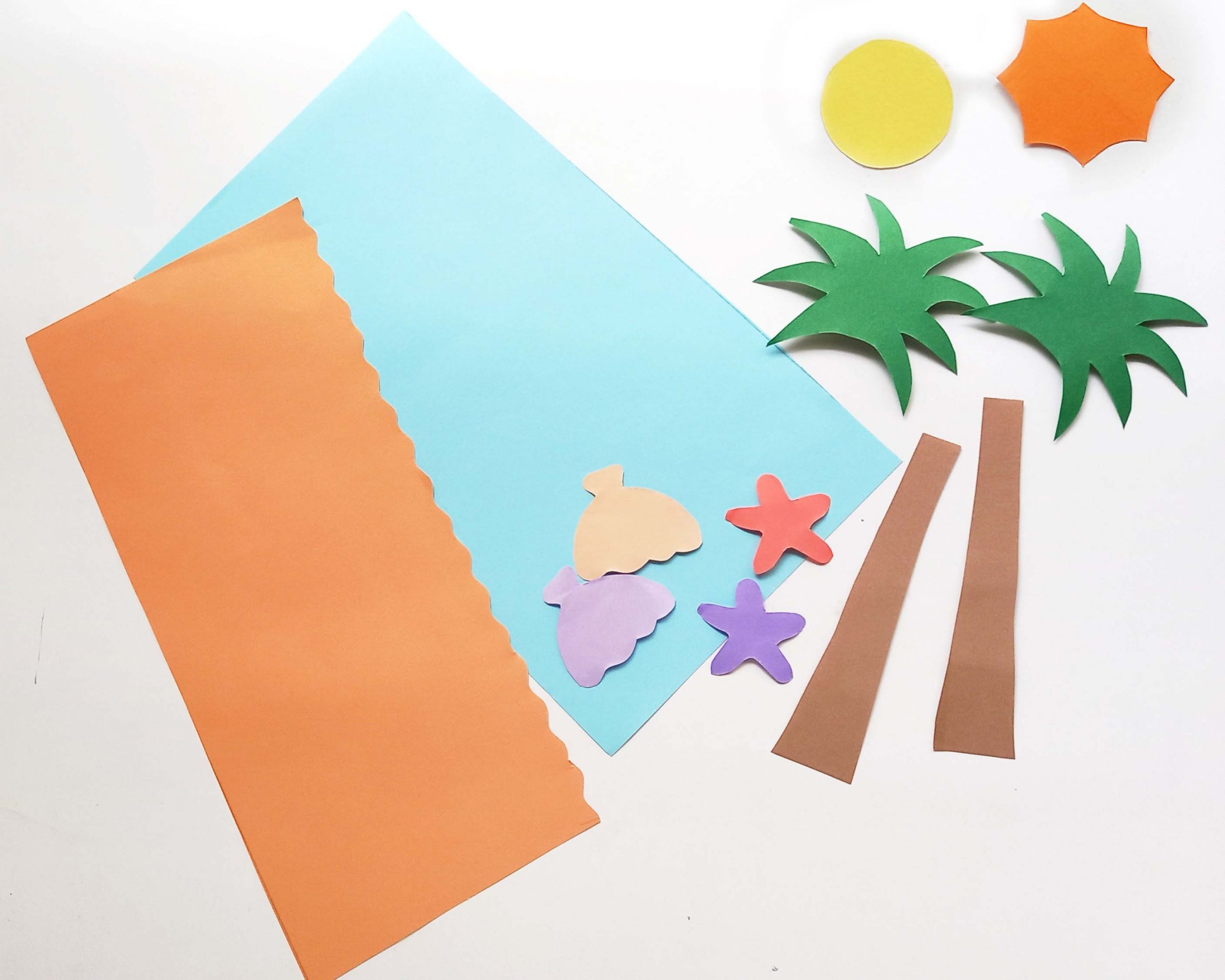beach scene craft supplies