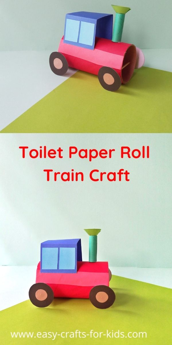 Toilet Paper Roll Train Craft for Kids