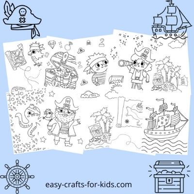 free pirate coloring pages to print