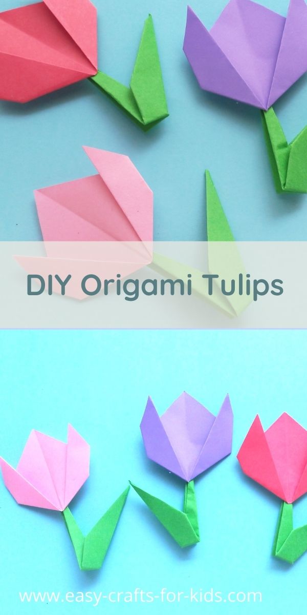 tulip origami flower craft