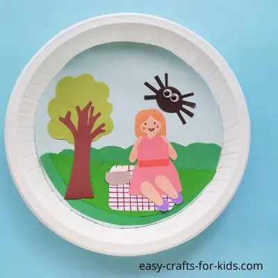 Little Miss Muffet Nursery Rhyme Craft