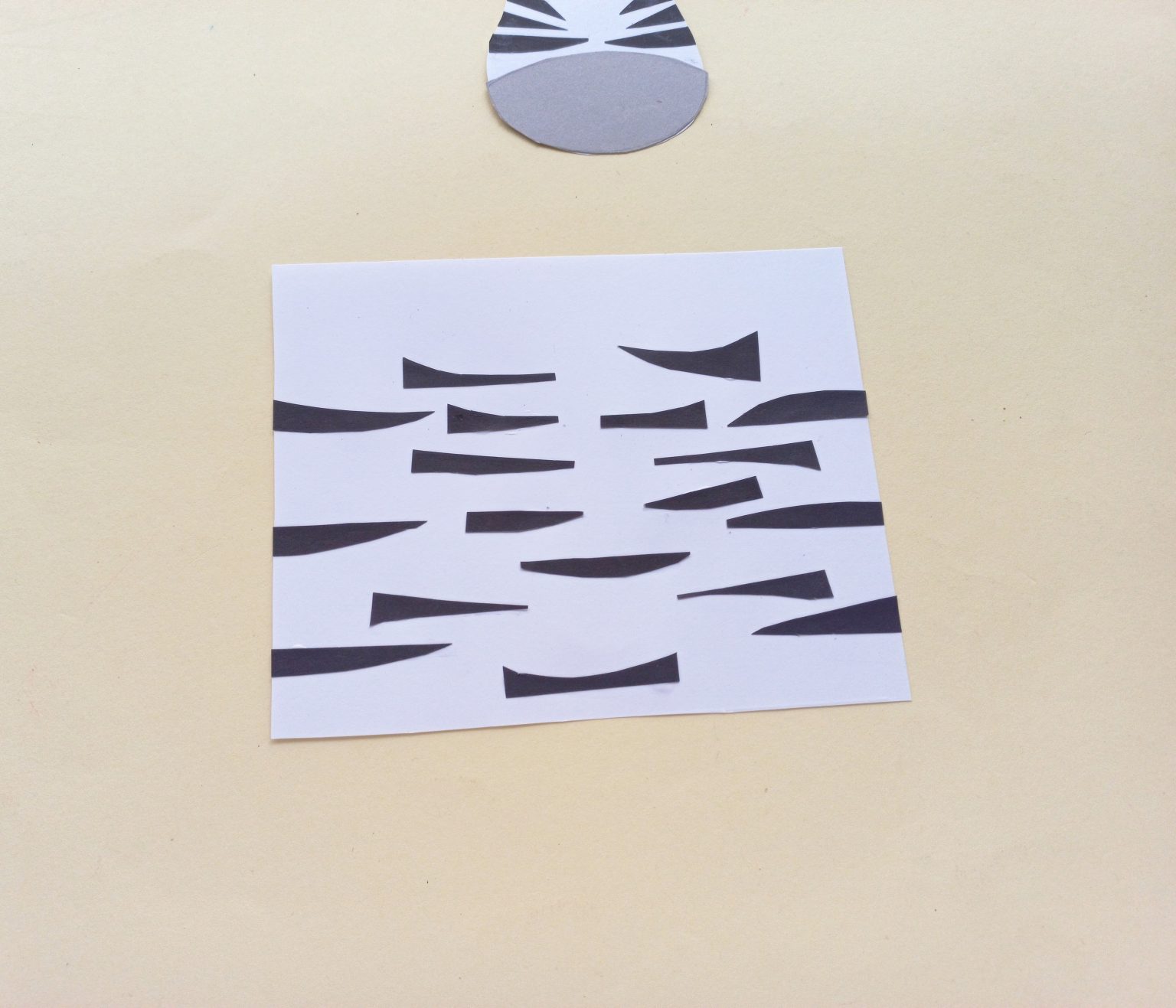 Toilet Paper Roll Zebra Craft